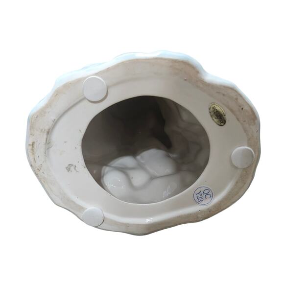 Vtg 14” Ceramic Santa Figurine Mosaic Christmas Holiday Decor Red Green Classic - Picture 12 of 12